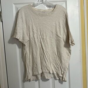 Aerie brand cream white oversized t shirt